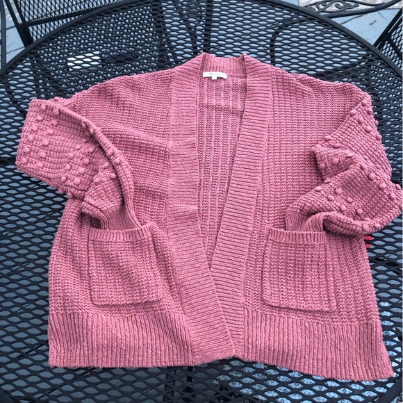 Madewell Bobble Cardigan Sweater Open Front Pockets Oversized Size xxs - Picture 4 of 12